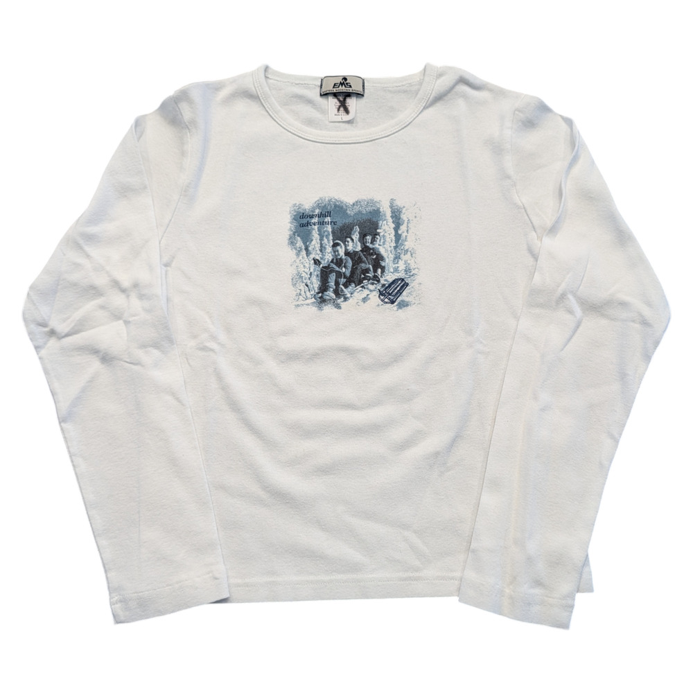 Y2K Womens Longsleeve EMS Down Hill Adventure T shirt